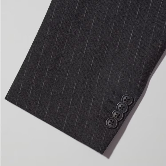 Uniqlo +J Wool Blend Tailored Jacket Dark Navy Size M - Picture 10 of 15